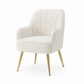 Polstersessel Stoff Beige Metallbeine 80cm Höhe