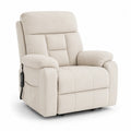 Elektrischer Relaxsessel mit Mikrofaserpolsterung Beige