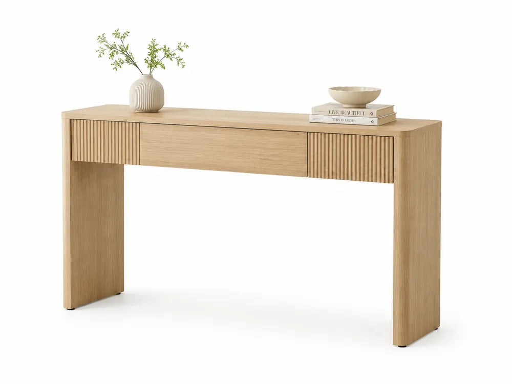 Konsolentisch Eiche Hellbraun 120x35x75cm
